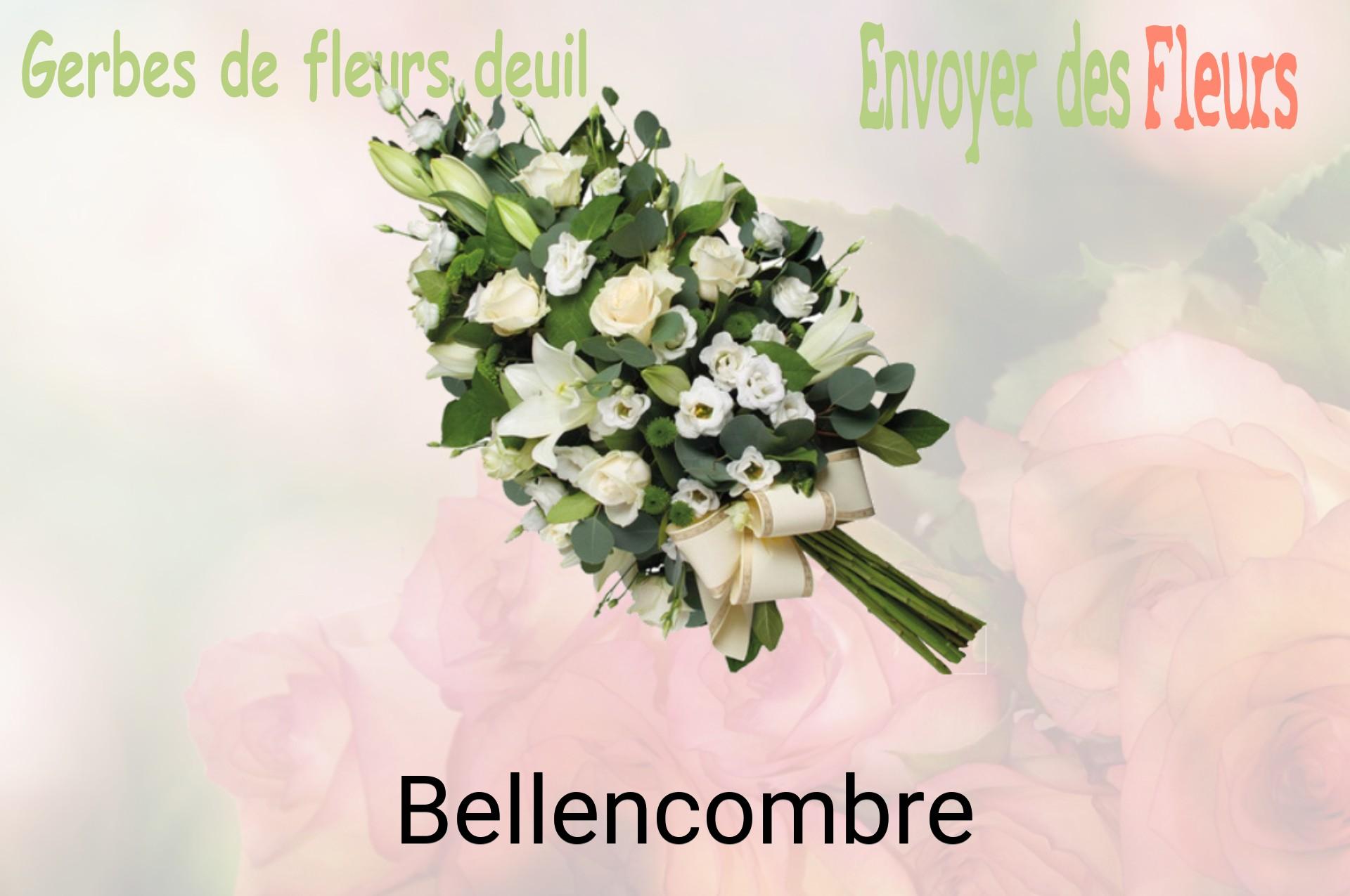 Gerbe de fleurs de deuil livrée à Bellencombre